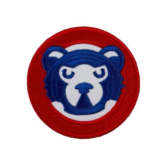 Chicago Cubs 80s Bear Vintage  Face Iron On Embroidered Patch - Picture 1 of 3